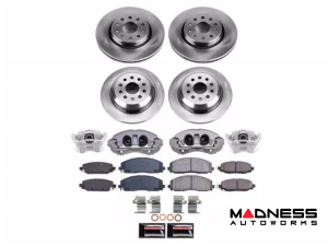 Jeep Wrangler JL Brake Kit - Front + Rear - PowerStop - Z17 Evolution Plus - '18- '25